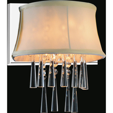 CWI Lighting 5532W9C-1 (Beige) - Audrey 1 Light Bathroom Sconce With Chrome Finish